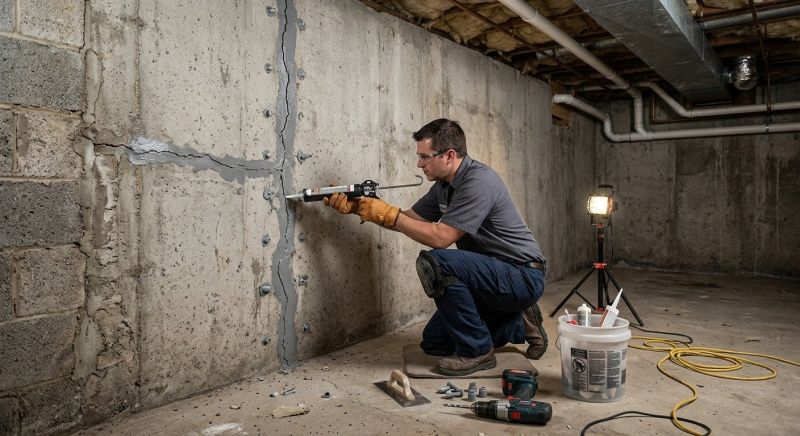 Basement Crack Repair in Toccoa, GA