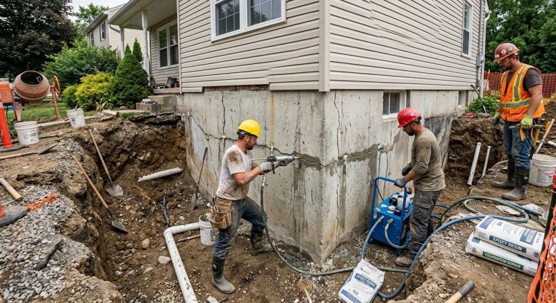 Cracked Foundation Repair in Oconee County, SC