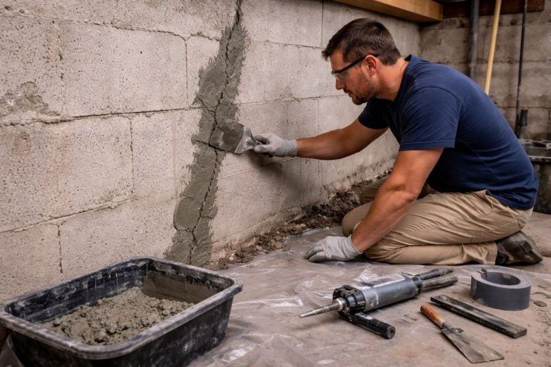 Foundation Crack Repair in Fair Play, SC