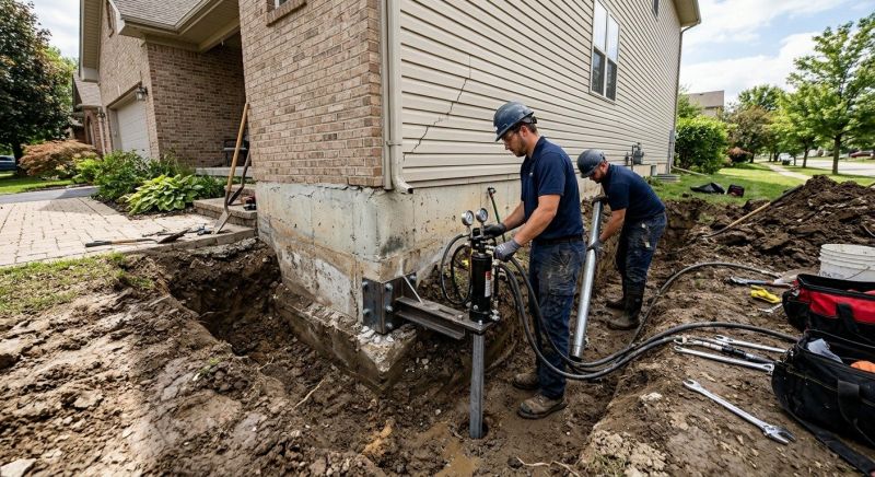 Foundation Settlement Repair in Toccoa, GA