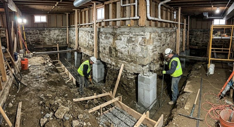 Foundation Underpinning in Toccoa, GA