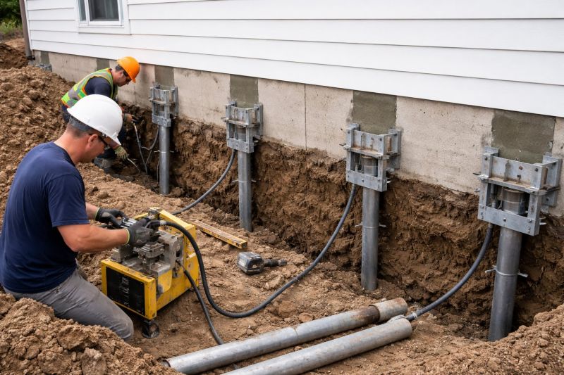 Helical Piers Installation in Toccoa, GA