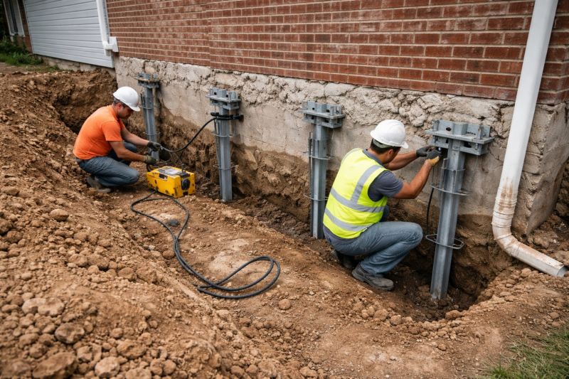 Helical Piers Installation in Toccoa, GA
