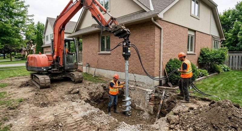 Helical Pile Installation in Toccoa, GA