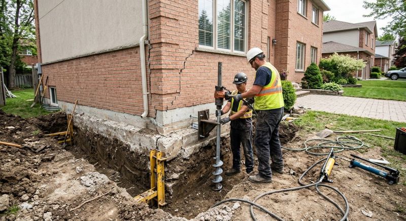 Sinking Foundation Repair in Cornelia, GA
