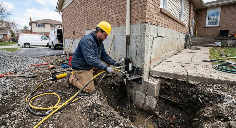 Sinking Foundation Repair in Demorest, GA