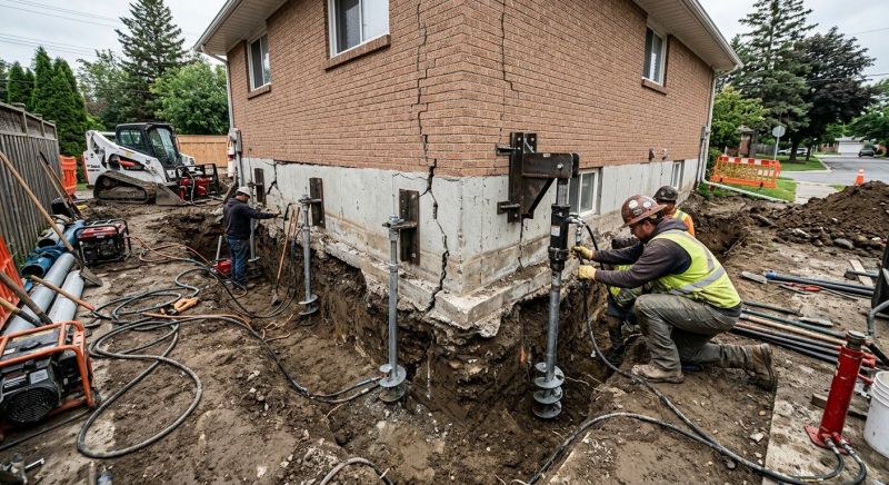 Sinking Foundation Repair in Oconee County, SC