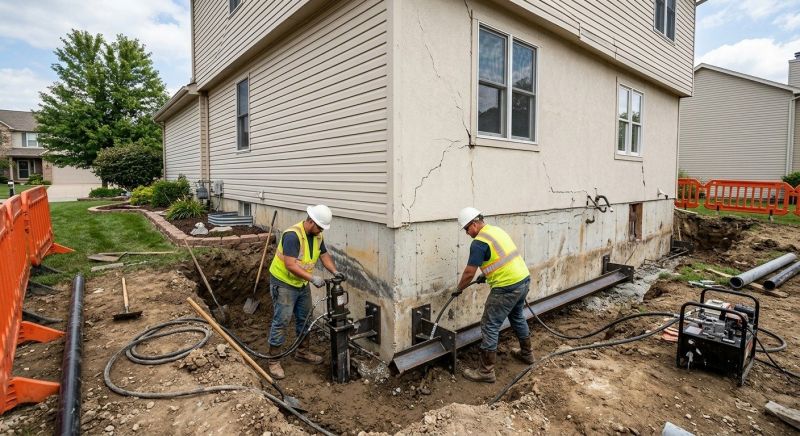 Sinking Foundation Repair in Oconee County, SC