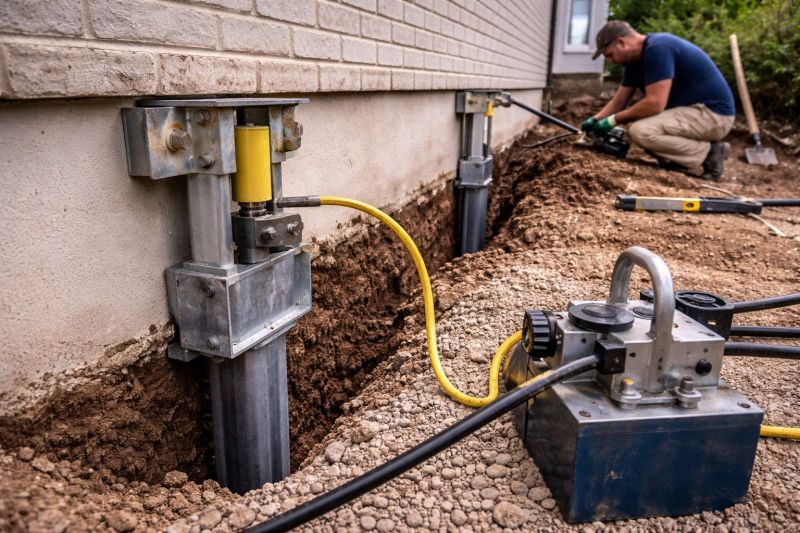 Sinking Foundation Repair in Rabun County, GA