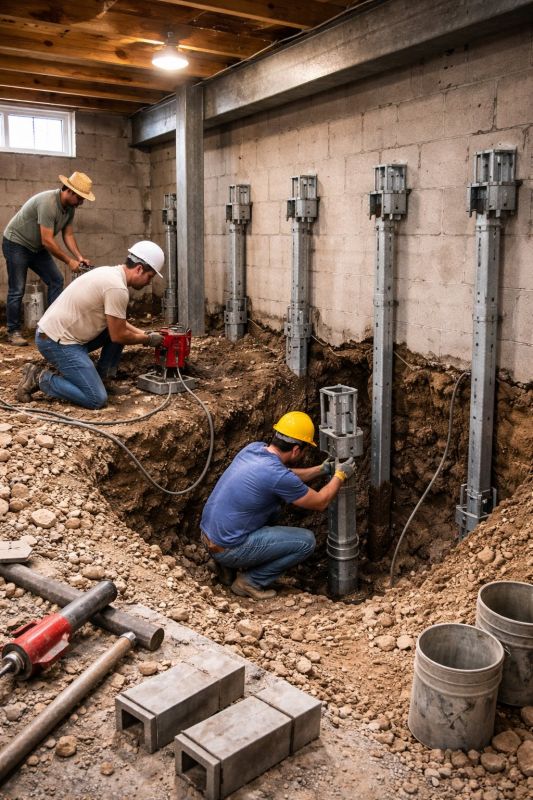 Structural Underpinning in Toccoa, GA